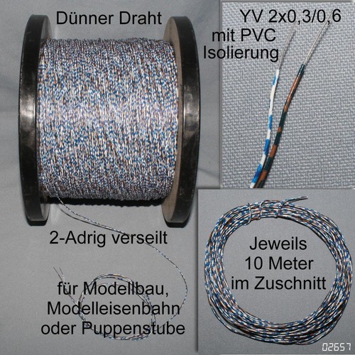 10m klingeldraht dünn - klingeldraht,